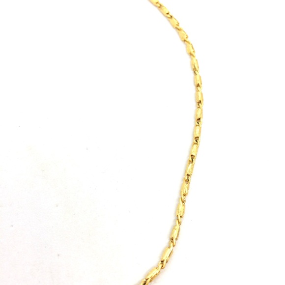 !!SOLD!! MADEWELL TOGGLE NECKLACE CHAIN GOLD TONE MINIMALIST QUIET LUXURY - Picture 10 of 13